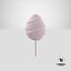 3D model Pink Cotton Candy