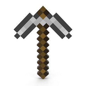 3d model minecraft pickaxe axe