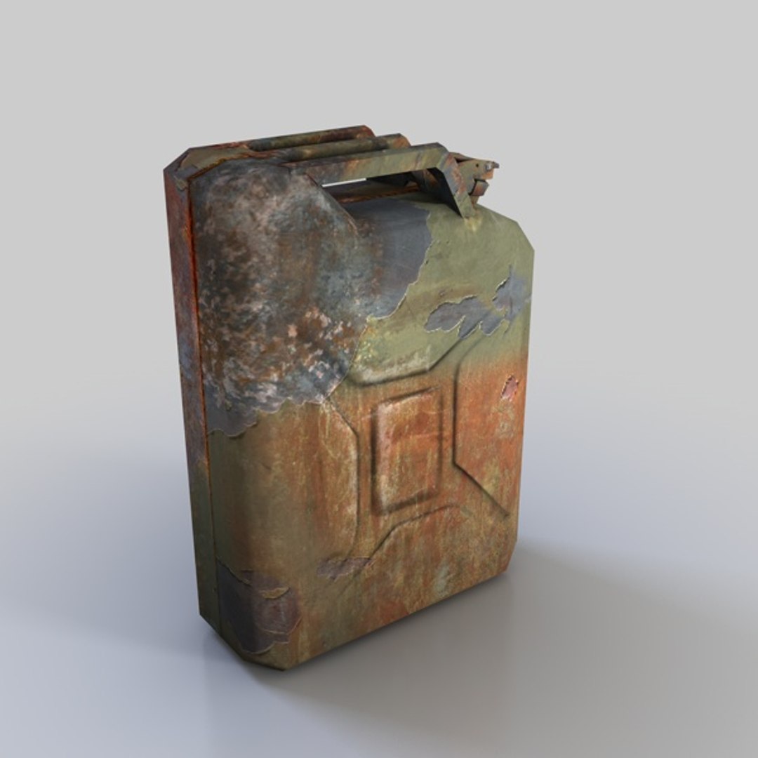 3d Rusty Jerrycan