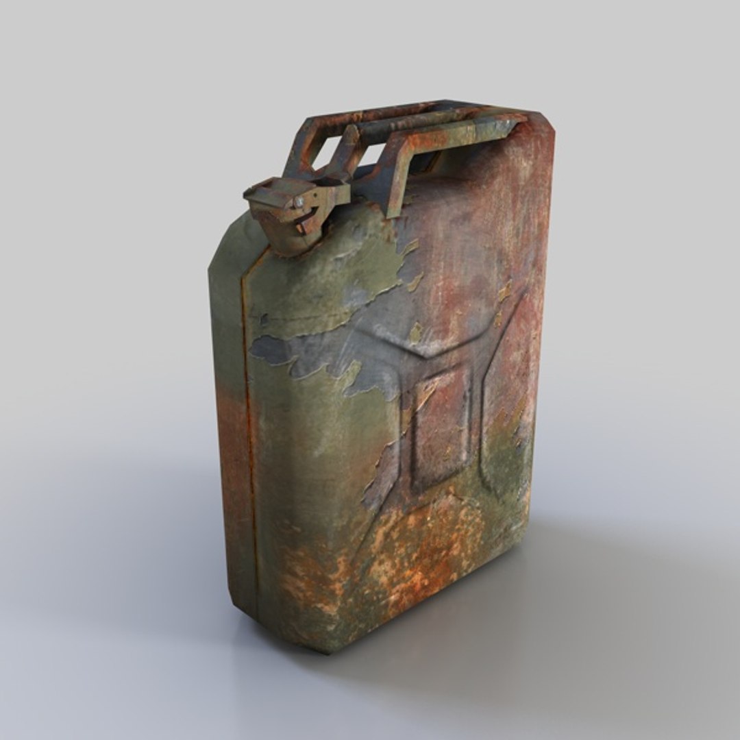 3d Rusty Jerrycan