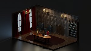Isometric Work Room 3D model
