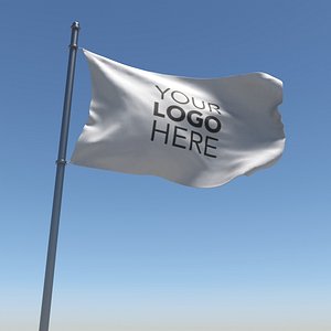 3D flag looped animation