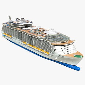 Oasis Class Cruise Ship Harmony of The Seas 3D model