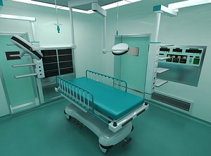 3D Surgery Room - hospital model