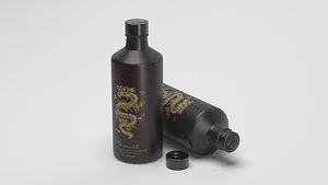 3D Kwangjuyo Hwayo 53 Soju Bottle - High-Quality model