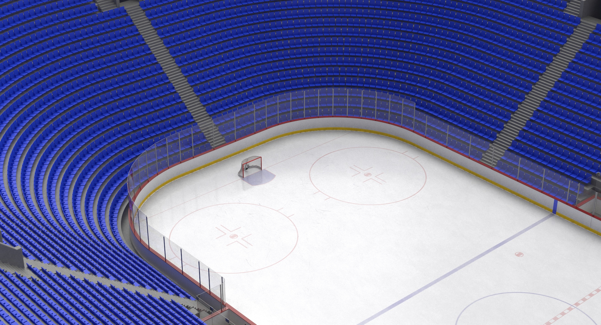 3D ice hockey rink stands model - TurboSquid 1555876