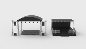 3D stage set 02 3D model