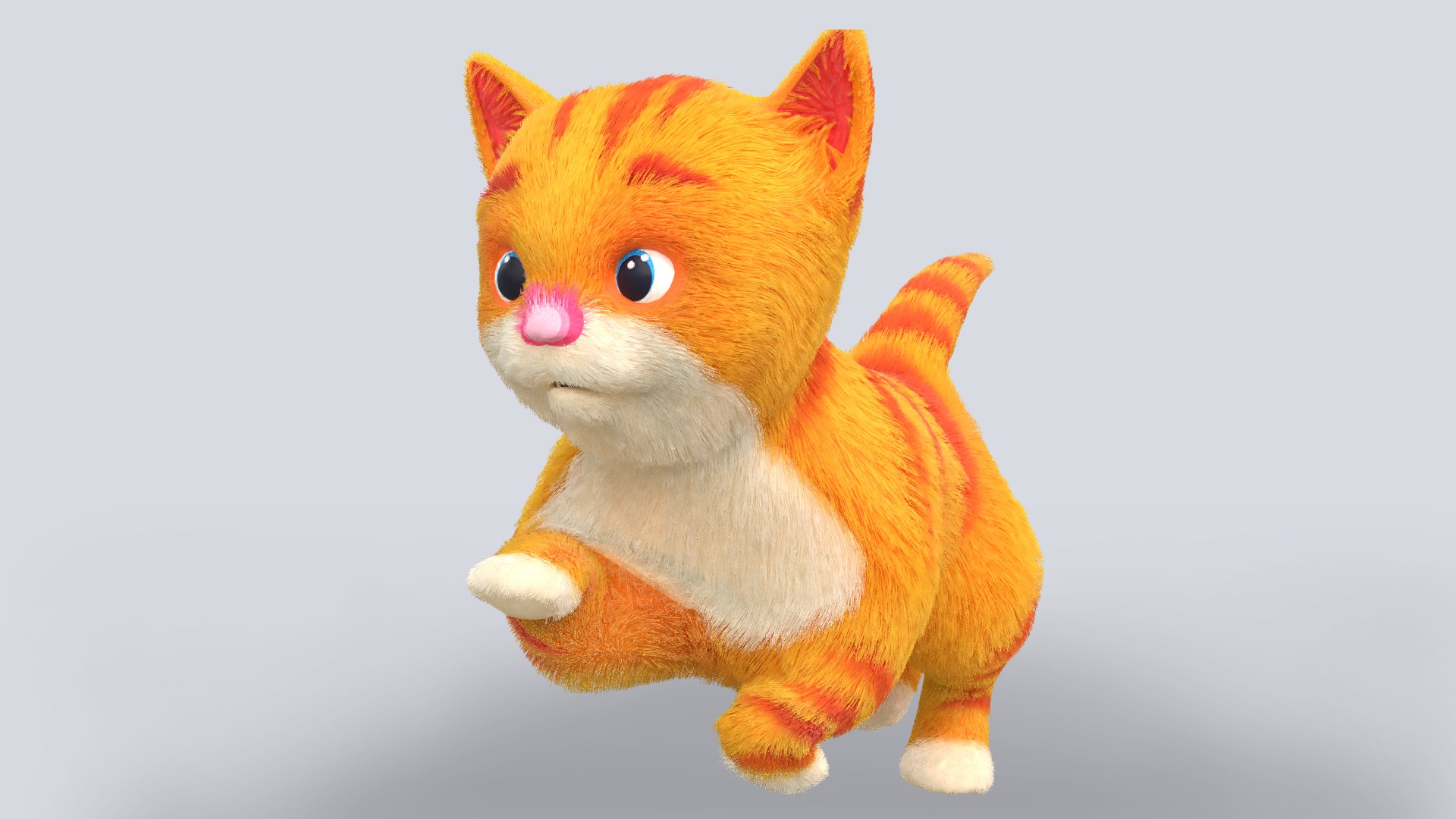 cute hair fur cat 3D model https://p.turbosquid.com/ts-thumb/97/f5u8Oc/XW/pose04/png/1616936989/1920x1080/fit_q87/a762ea0e9df1ef915b3db0df8565c1d6430a7b15/pose04.jpg
