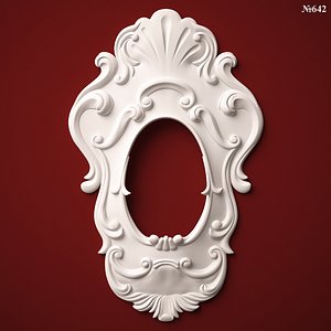 (642) Mirror Frame -3d STL model for CNC