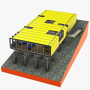 3D Zip-Up House model