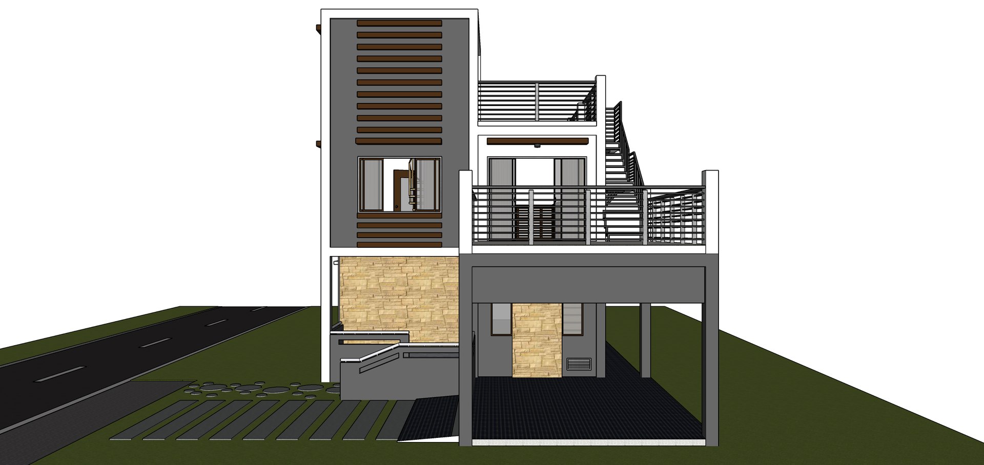 Fuka Residence - Suburban 3LDK Residential House 3D Model - TurboSquid ...