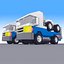 lego flatbed truck 3d model