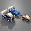 lego flatbed truck 3d model
