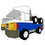 lego flatbed truck 3d model