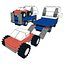 lego flatbed truck 3d model