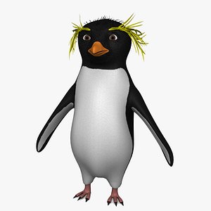 rockhopper penguin 3d model