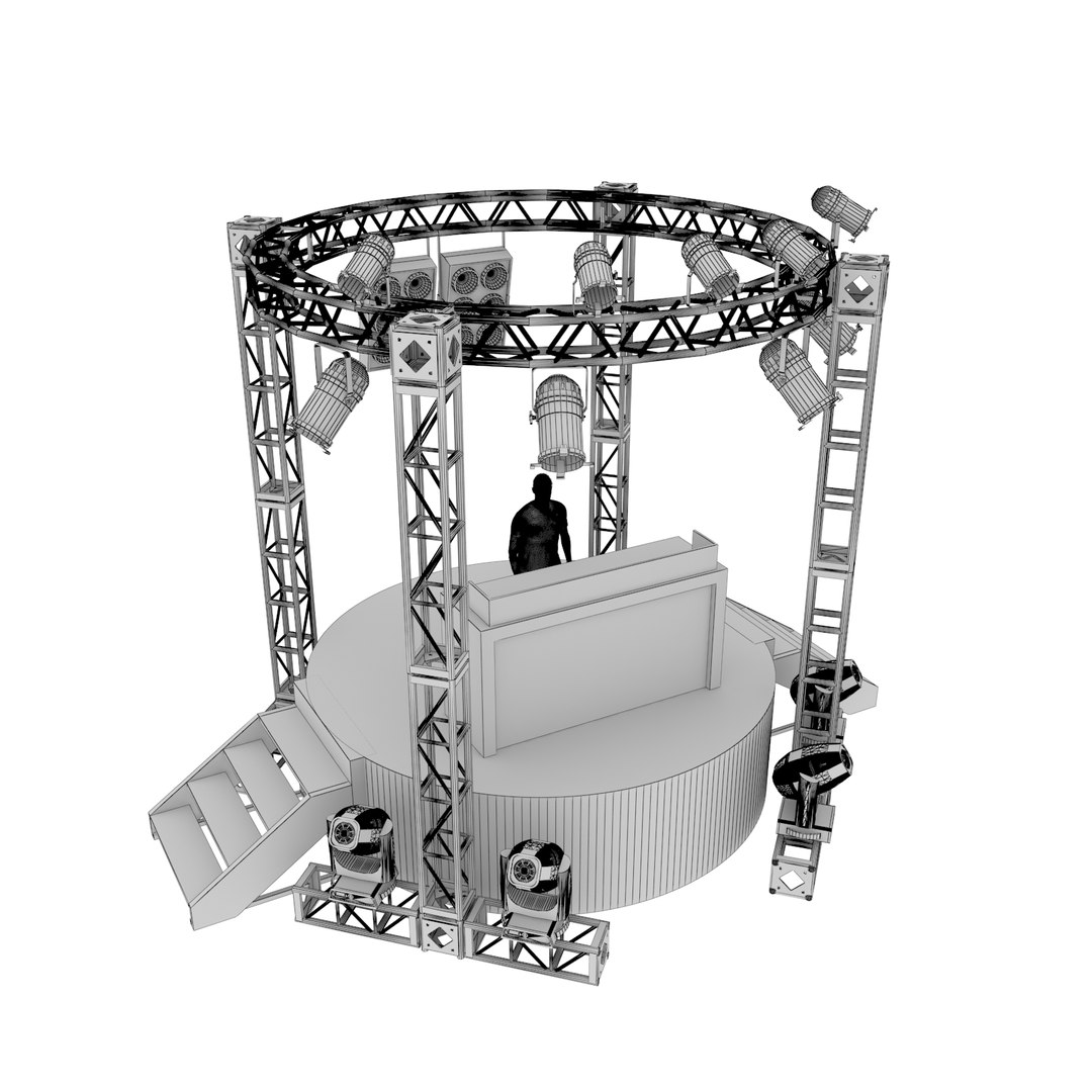3D Stage Rigging - TurboSquid 1587711