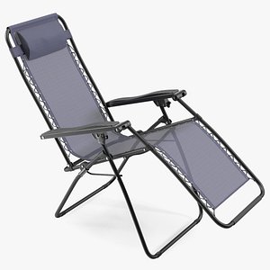 Outsunny Folding Lounge Chair Black