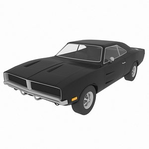 3D dodge charger 1969