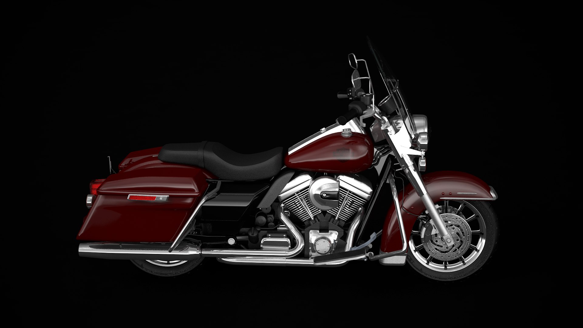 3D Harley Davidson Road King Model - TurboSquid 1452050