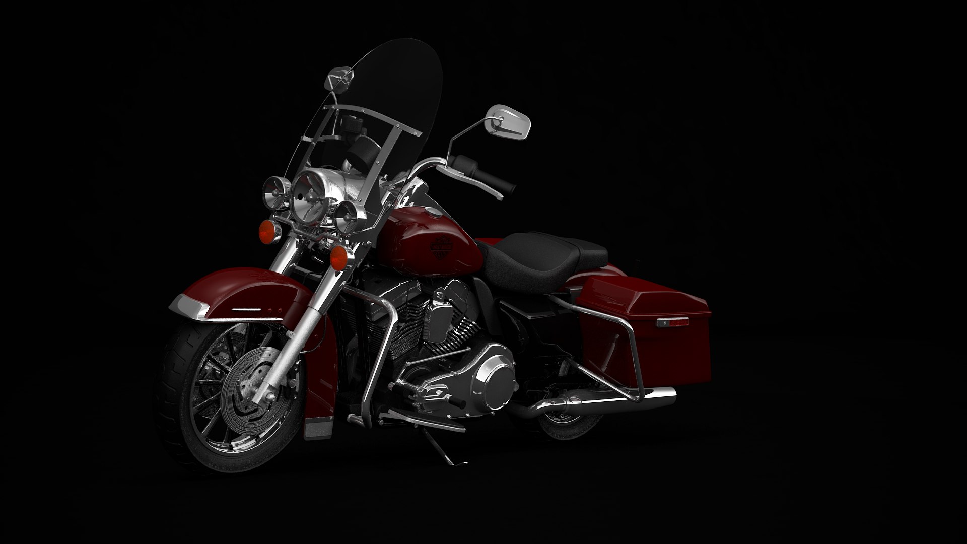 3D Harley Davidson Road King Model - TurboSquid 1452050