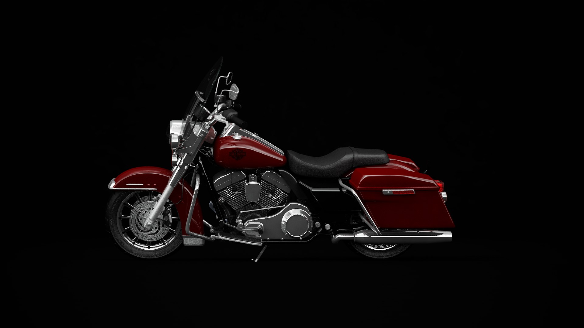 3D Harley Davidson Road King Model - TurboSquid 1452050