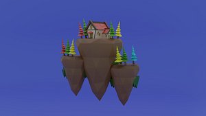 3D Island House model
