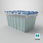 Plastic Storage Container with Granular Material