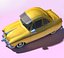 Dibujos animados retro coche