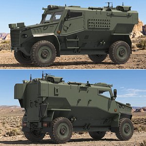 3D Military Recon Transport Simplified model