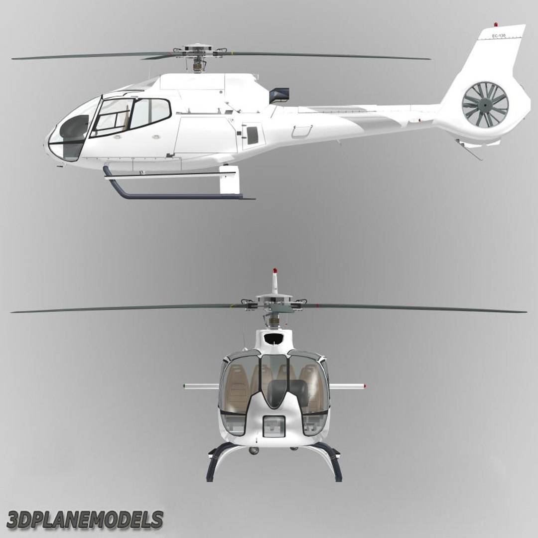 3d Eurocopter Ec-130 Generic White