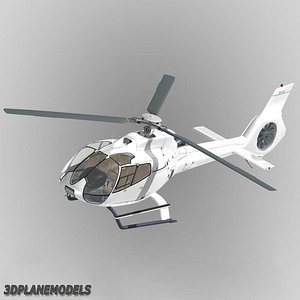 3d eurocopter ec-130 generic white