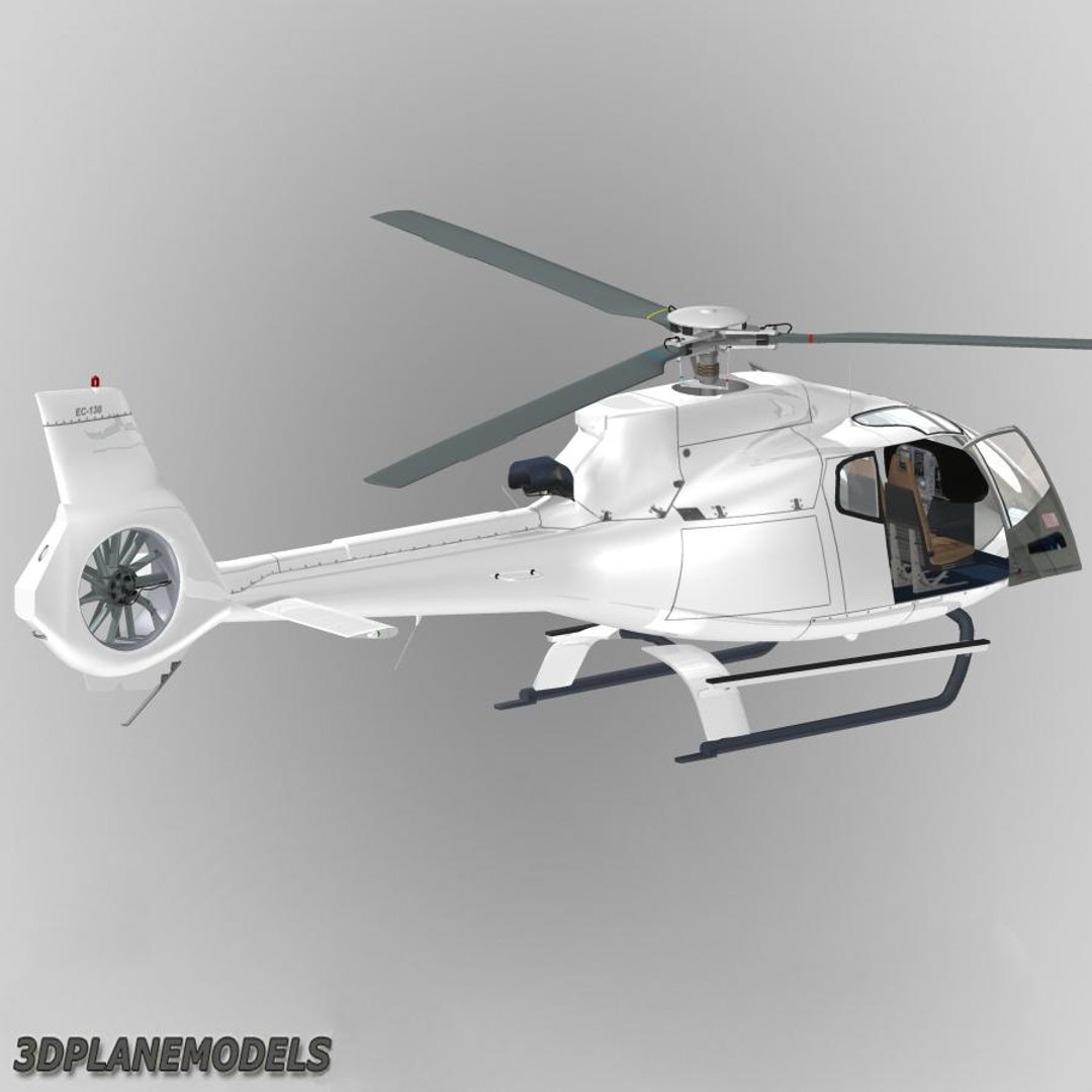 3d Eurocopter Ec-130 Generic White
