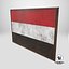 Old Picture Frame With yemen  Flag - Game Ready PBR Low-poly 3D Model