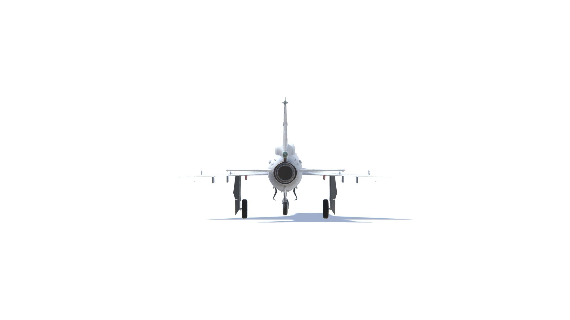 3D MIG-21 Fishbed Jet Fighter Aircraft Low-poly 3D Model Model ...