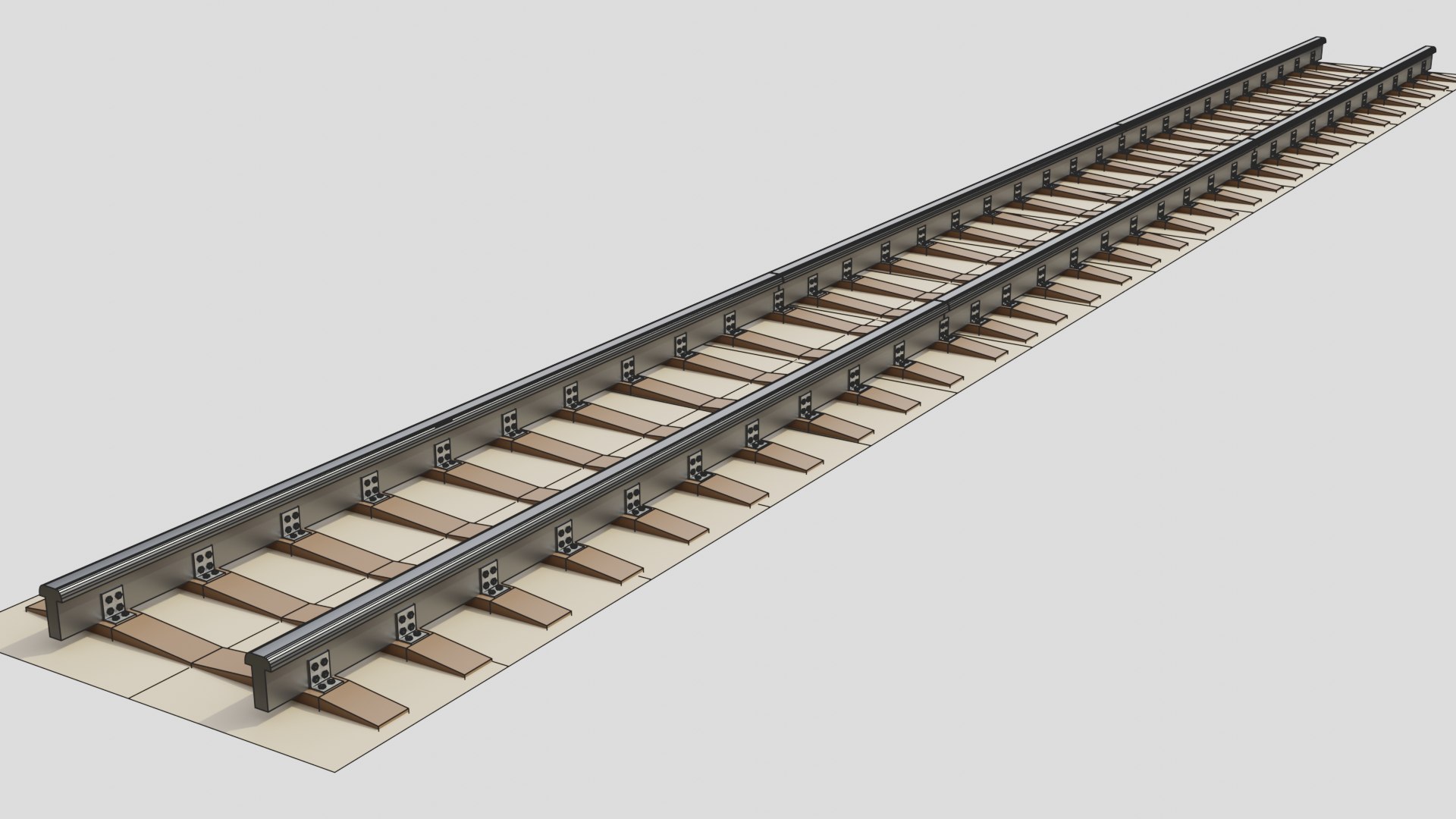 Free Rail Track Lowpoly 3D Model - TurboSquid 2444131