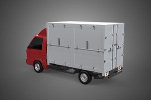3D CARGO BOX TRUCK PICKUP FREIGHT CUBE VAN CAR COURIER PARCEL CARRY