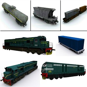 Pakistan Railways EMD GE locomotives with cargo train