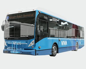 3D model Van Hool Toronto Viva Transit Bus