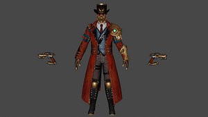 3D Steampunk low-poly