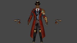 Steampunk low-poly