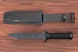 3D combat knife sheath