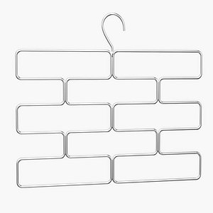 iDesign Trio Tiered Legging Hanging Organizer for Closet 3D model