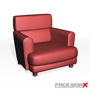 3d model armchair chair