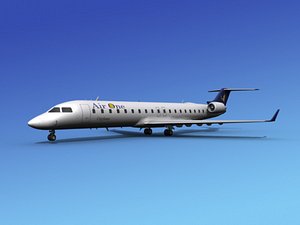 3d model of crj700 bombardier