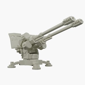 3D Heavy defense turret model
