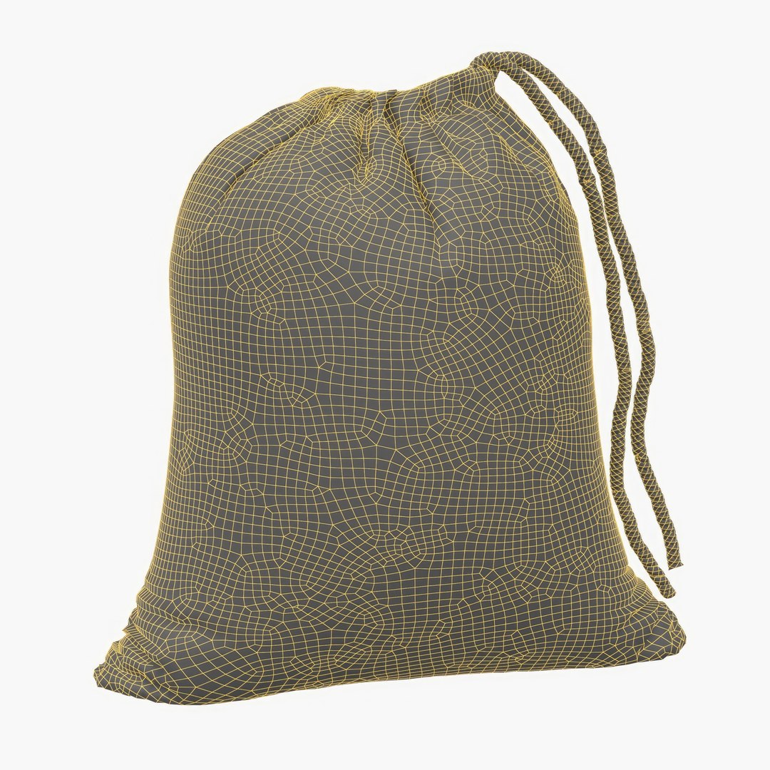 Muslin Bags Cotton Drawstring Bags Sachet Bag 3D Model TurboSquid 2087896