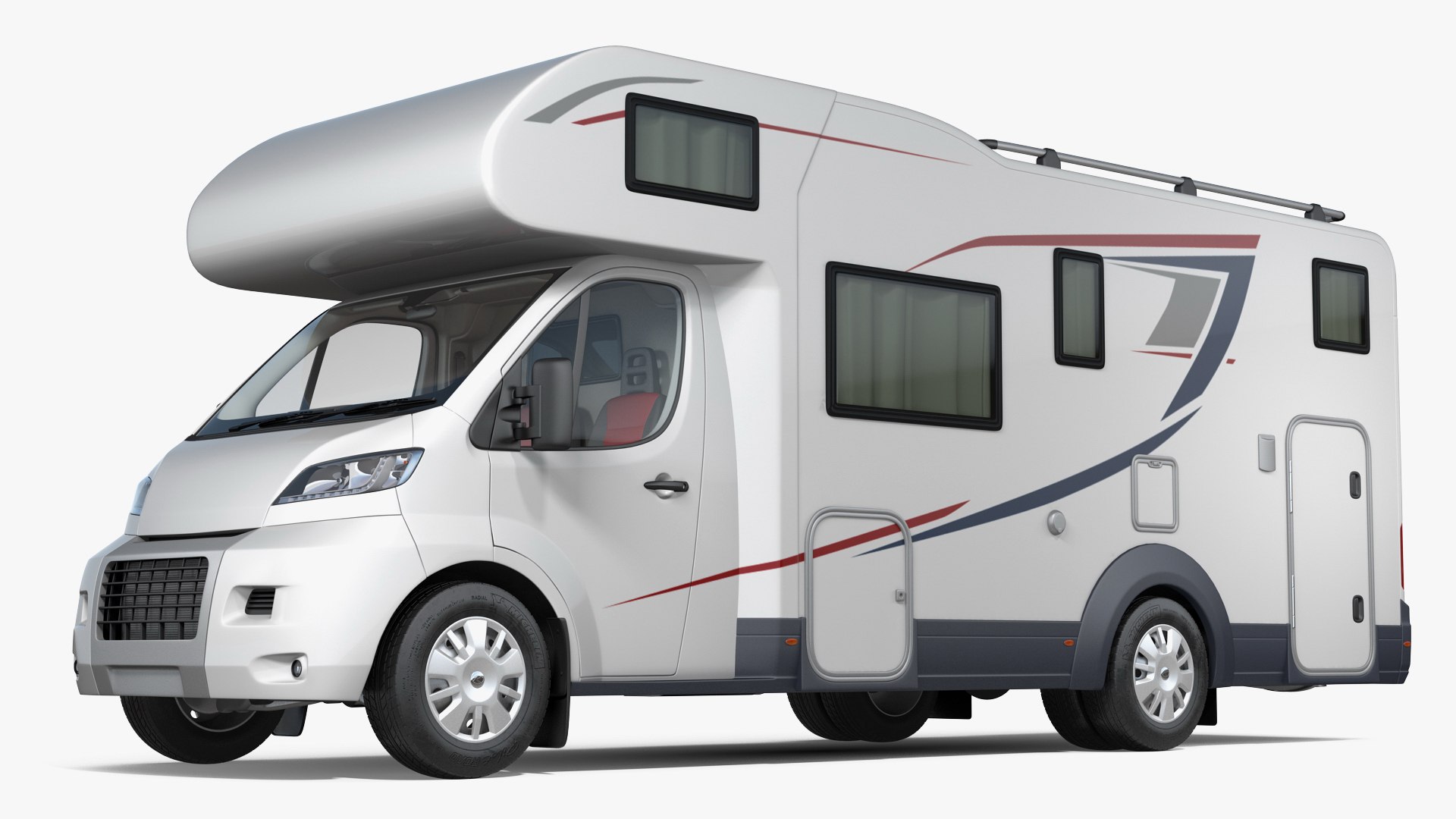 Motorhome Generic Rigged 3D Model 3D model preview