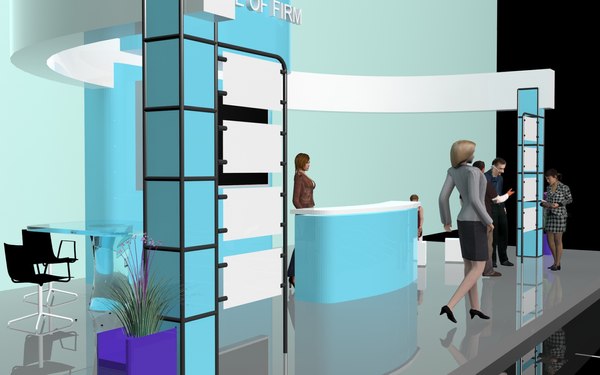 3d model booth