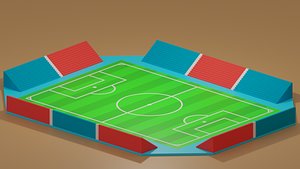 3D football field model